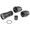 binder Circular Connector, 5 Contacts, Miniature Cable Plug, Male, IP67, Polyamide Housing, Gold-Plated Brass 99-9113-00-05