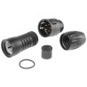 binder Circular Connector, 5 Contacts, Miniature Cable Plug, Male, IP67, Polyamide Housing, Gold-Plated Brass 99-9113-00-05