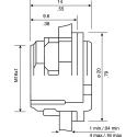 binder Circular Connector Straight Adapter 2.5A 125V IP67 Polyamide Gold Plating Series 620 08-2629-000-001