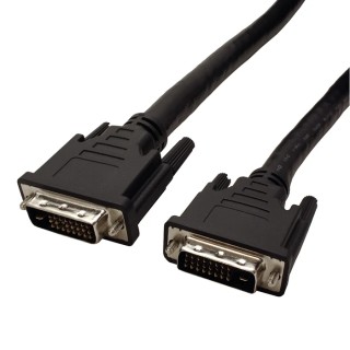 Roline Male DVI-D Dual Link to Male DVI-D Cable 20m Black Polyvinyl Chloride Jacket 11.04.5599-3