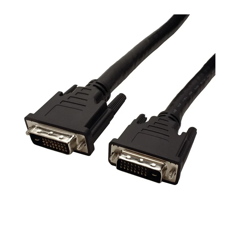 Roline Male DVI-D Dual Link to Male DVI-D Cable 20m Black Polyvinyl Chloride Jacket 11.04.5599-3