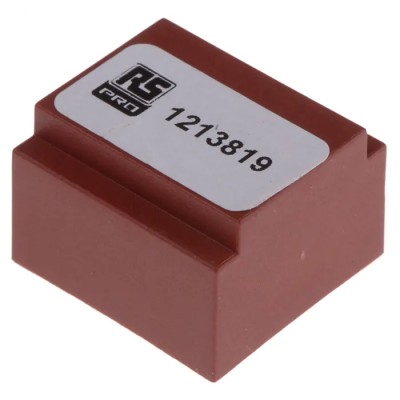 RS PRO 1 x 6 V AC 2 Output PCB Transformer 0.35 VA 230 V AC Independent Secondary Single Primary 121-3819
