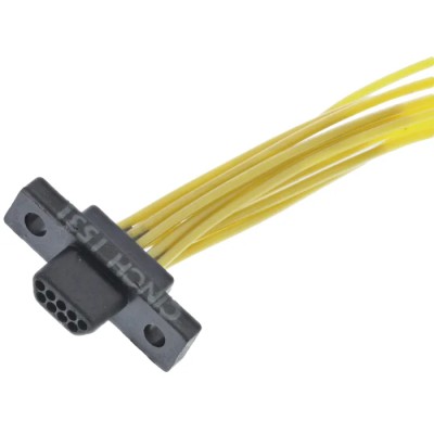 Cinch 9 Way Straight 1.27 mm Pitch Cable D-Sub Connector Male DCDA-09P-6E2-18.0B