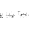Cinch 9 Way Straight 1.27 mm Pitch Cable D-Sub Connector Male DCDA-09P-6E2-18.0B