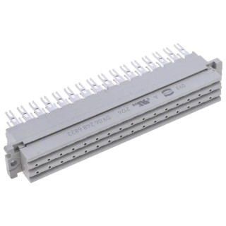 HARTING DIN 41612 48 Way 5.08 mm Pitch Type C/2 3 Row Female Straight Solder Class C2 Connector 09062486823