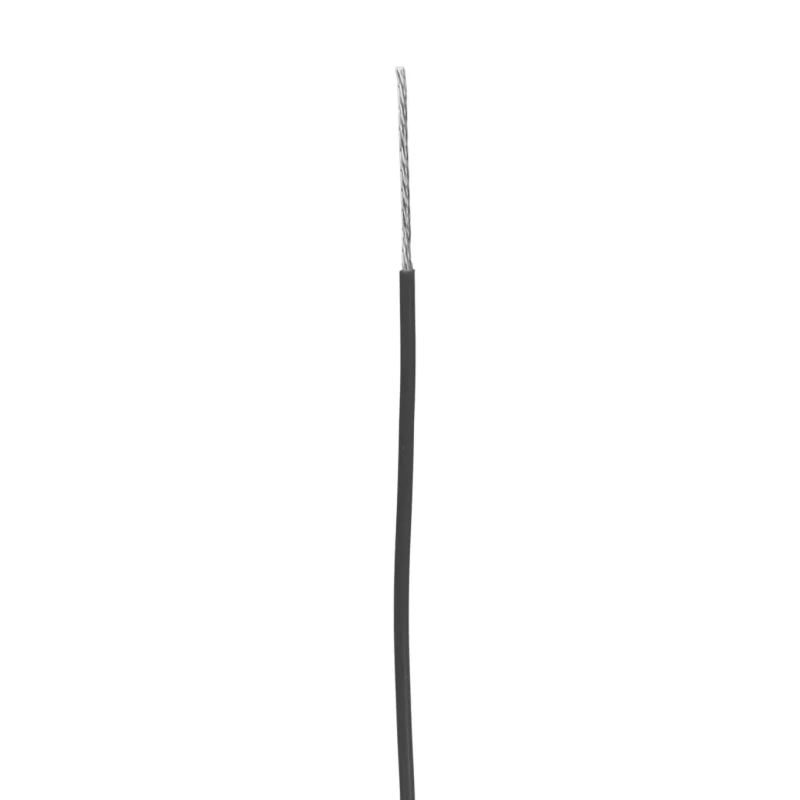 Alpha Wire Hookup Wire PVC Series Black 26 AWG, 7x0.16 mm Core Strands, 30 m Length, Polyvinyl Chloride Jacket 3049 BK005