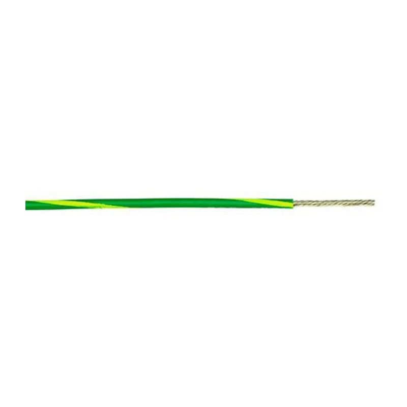Alpha Wire Hookup Wire PVC Series Green Yellow 14AWG 41x0.25mm Strands 30m Polyvinyl 3079 GY005