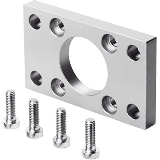 Festo Mounting Bracket for ISO 15552 Pneumatic Cylinders, Galvanised Steel Construction, For Use With DSBG Series FNC-63