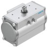 Festo Pneumatic Rotary Actuator Double Acting 90 Degree Rotation 40mm Bore 8 bar Maximum Pressure DFPD-40-RP-90-RD-F0507