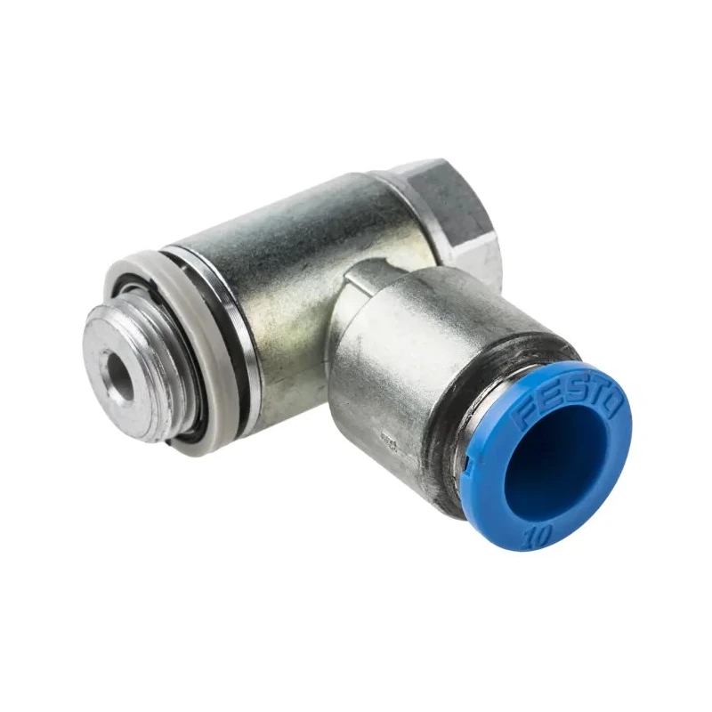 Festo GRLA Series Flow Controller Exhaust Valve, Threaded ISO 1179-1 and ISO 228-1, Operating Pressure 0.2 GRLA-1/4-QS-10-D