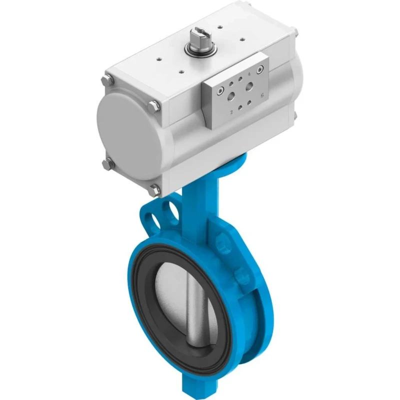 Festo Pneumatic Rotary Actuator Double Acting 90 Degree Rotation 40mm Bore 8 bar Maximum Pressure DFPD-40-RP-90-RD-F0507