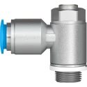 Festo GRLA Series Flow Controller Exhaust Valve, Threaded ISO 1179-1 and ISO 228-1, Operating Pressure 0.2 GRLA-1/4-QS-10-D