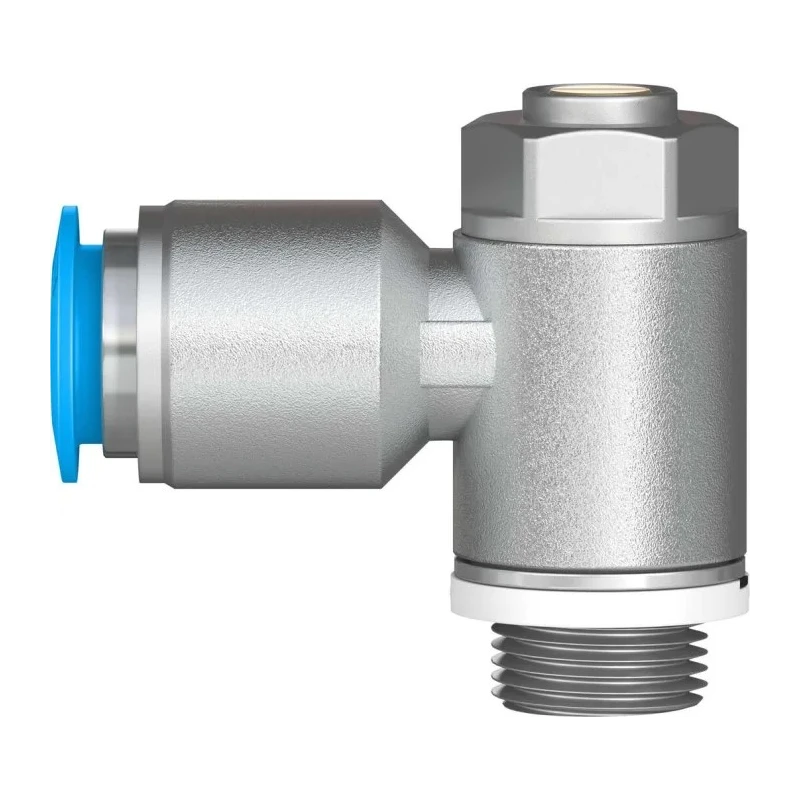 Festo GRLA Series Flow Controller Exhaust Valve, Threaded ISO 1179-1 and ISO 228-1, Operating Pressure 0.2 GRLA-1/4-QS-10-D