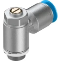 Festo GRLA Series Flow Controller Exhaust Valve, Threaded ISO 1179-1 and ISO 228-1, Operating Pressure 0.2 GRLA-1/4-QS-10-D
