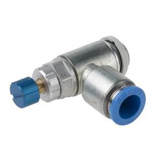 Festo Exhaust Valve Flow Controller GRLA-1/4-QS-10-RS-D 0.2-10 bar Reinforced Material Germany
