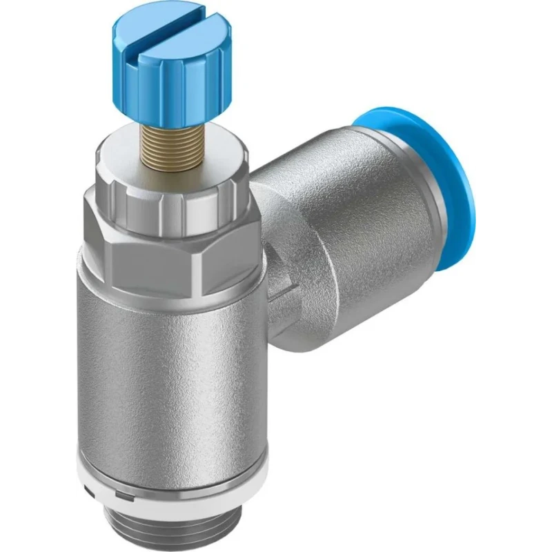 Festo Exhaust Valve Flow Controller GRLA-1/4-QS-10-RS-D 0.2-10 bar Reinforced Material Germany