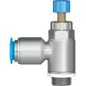 Festo Exhaust Valve Flow Controller GRLA-1/4-QS-10-RS-D 0.2-10 bar Reinforced Material Germany