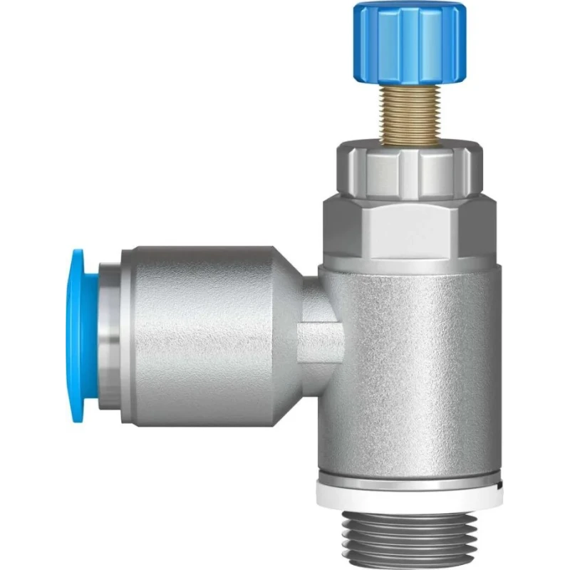 Festo Exhaust Valve Flow Controller GRLA-1/4-QS-10-RS-D 0.2-10 bar Reinforced Material Germany