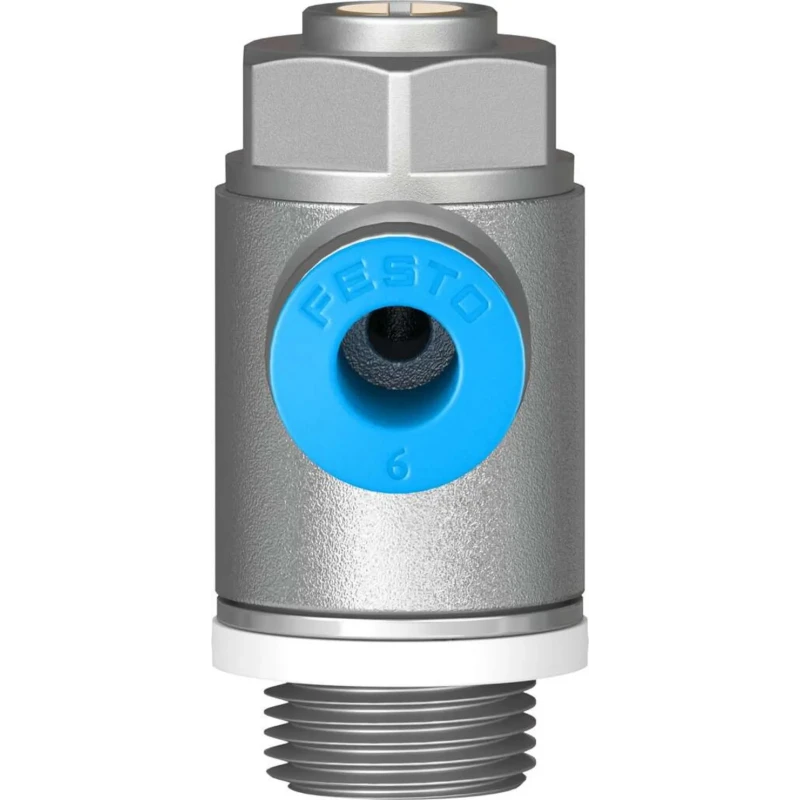 Festo GRLA Series Flow Controller Exhaust Valve Stainless Steel Reinforced POM Polyamide GRLA-1/4-QS-6-D