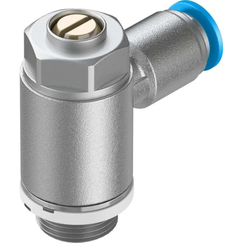 Festo GRLA Series Flow Controller Exhaust Valve Stainless Steel Reinforced POM Polyamide GRLA-1/4-QS-6-D