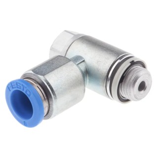 Festo Flow Controller Flow Regulator 1 bar Max Operating Pressure 150°C Max Operating Temperature GRLZ-1/8-QS-8-D