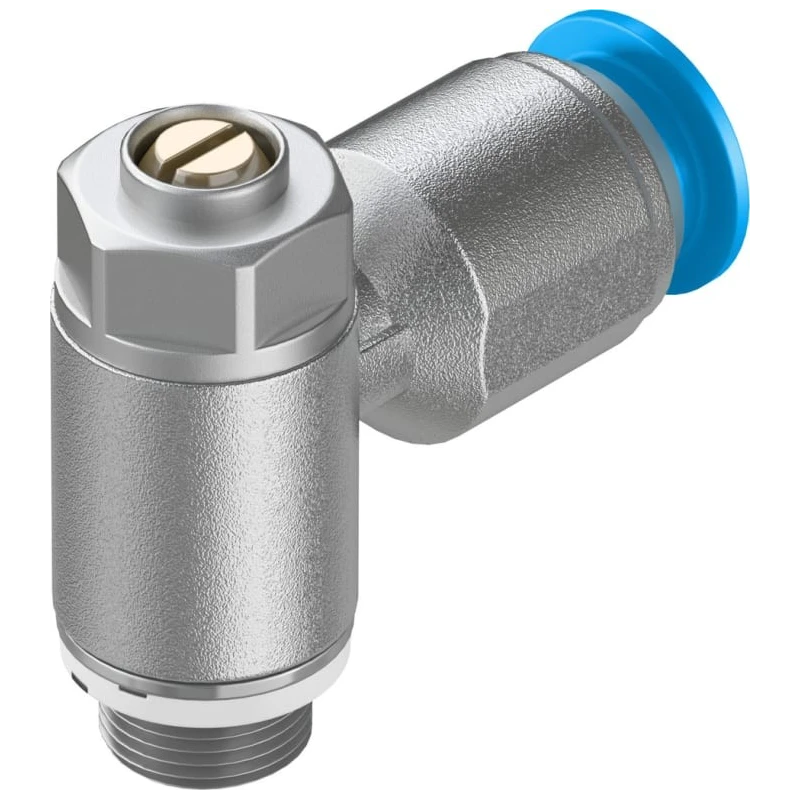 Festo Flow Controller Flow Regulator 1 bar Max Operating Pressure 150°C Max Operating Temperature GRLZ-1/8-QS-8-D