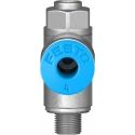 Festo Pneumatic Flow Regulator , 4 mm Tube Inlet, Threaded Male Outlet, 1 bar Max Operating Pressure, -10°C GRLZ-M5-QS-4-D