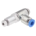 Festo HGL Series Non-Return Check Valve 10 bar Max Operating Pressure, -10°C to 60°C Operating Temperature HGL-1/8-QS-6