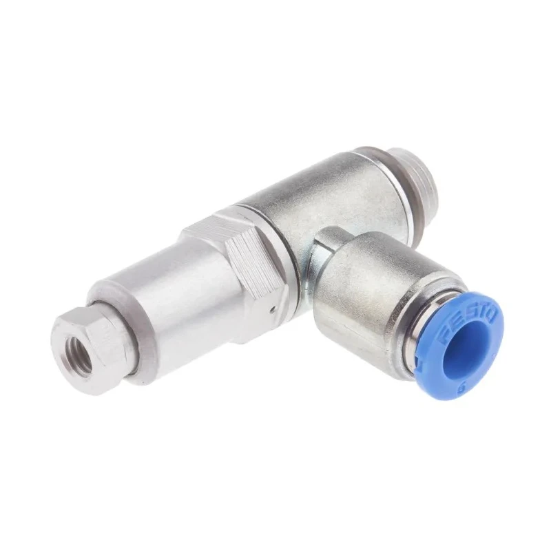 Festo HGL Series Non-Return Check Valve 10 bar Max Operating Pressure, -10°C to 60°C Operating Temperature HGL-1/8-QS-6