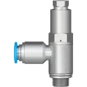 Festo HGL Series Non-Return Check Valve 10 bar Max Operating Pressure, -10°C to 60°C Operating Temperature HGL-1/8-QS-6