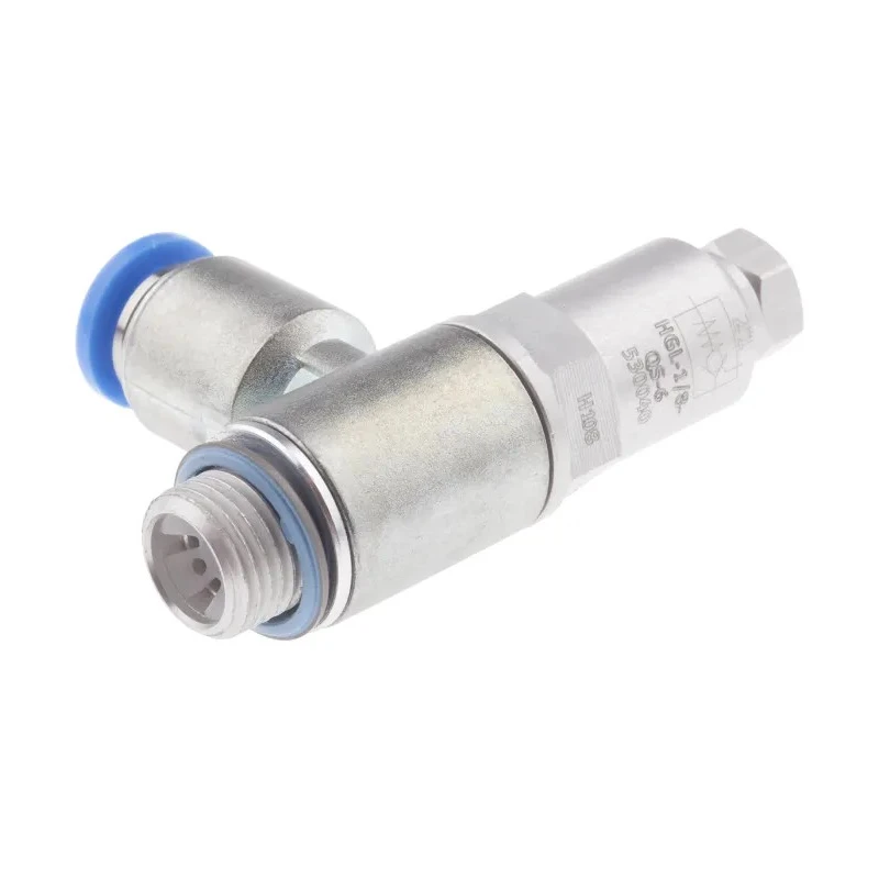 Festo HGL Series Non-Return Check Valve 10 bar Max Operating Pressure, -10°C to 60°C Operating Temperature HGL-1/8-QS-6