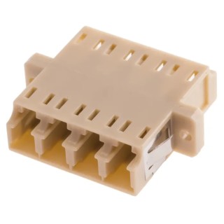 RS PRO LC to LC Multimode Duplex Fibre Optic Adapter 0.1dB Insertion Loss 121-3956