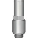 Festo HGL Series Non-Return Check Valve Nickel Plated Brass & Anodised Alloy, 10 bar, -10°C to 60°C, Model HGL-1/2-B