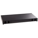 RS PRO 24 Port LC Duplex Fibre Optic Patch Panel With 24 Ports Populated, 1U Rack Height, Steel, 44mm Height 482mm 121-3959