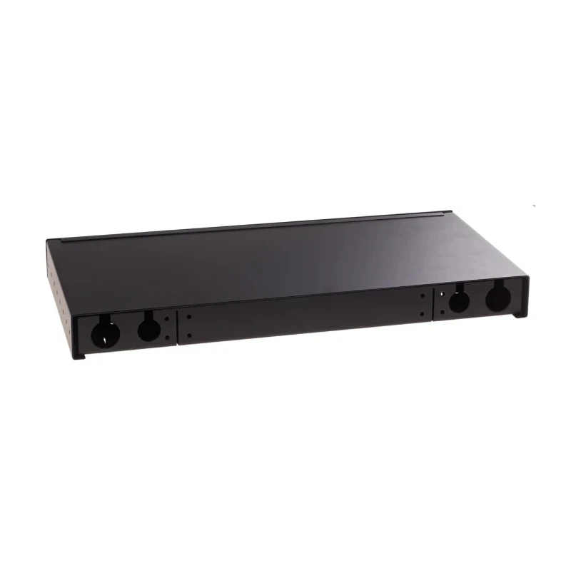 RS PRO 24 Port LC Duplex Fibre Optic Patch Panel With 24 Ports Populated, 1U Rack Height, Steel, 44mm Height 482mm 121-3959