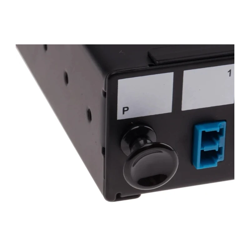 RS PRO 24 Port LC Duplex Fibre Optic Patch Panel With 24 Ports Populated, 1U Rack Height, Steel, 44mm Height 482mm 121-3959
