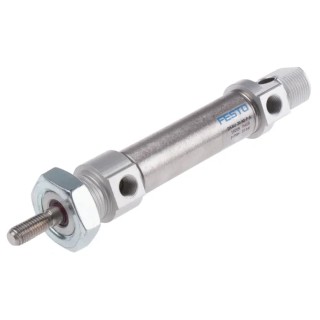 Festo Pneumatic Cylinder , 40 mm Stroke, 20 mm Bore, Double Acting, Elastomer Cushioning, Metric Thread DSNU-20-40-P-A
