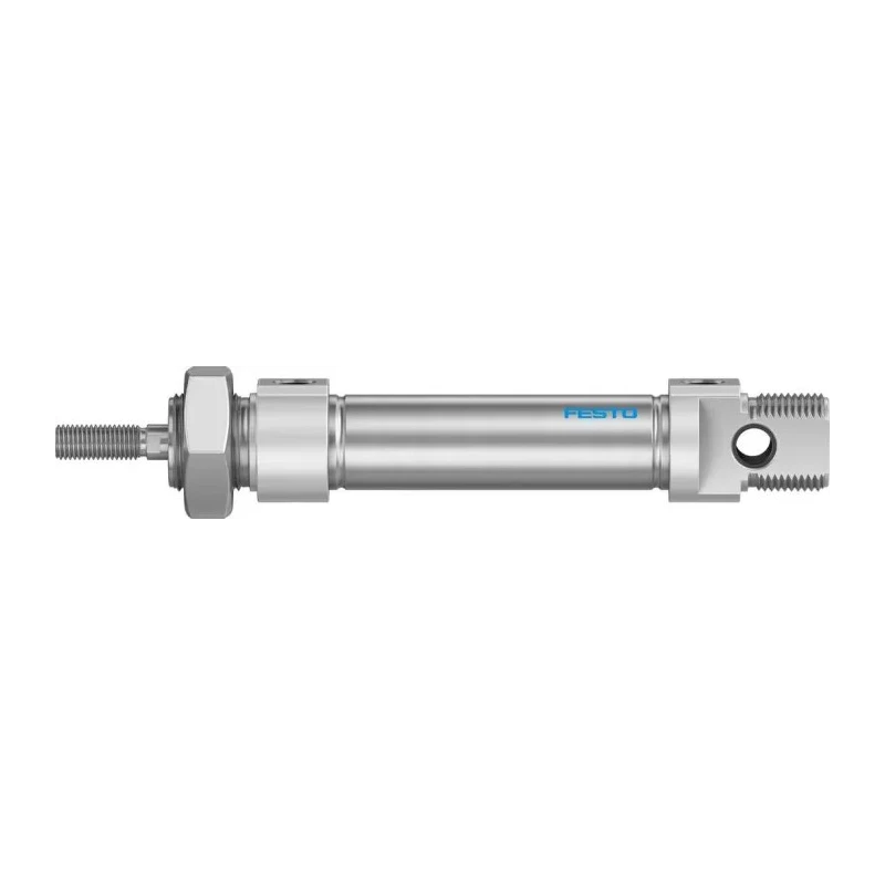 Festo Pneumatic Cylinder , 40 mm Stroke, 20 mm Bore, Double Acting, Elastomer Cushioning, Metric Thread DSNU-20-40-P-A
