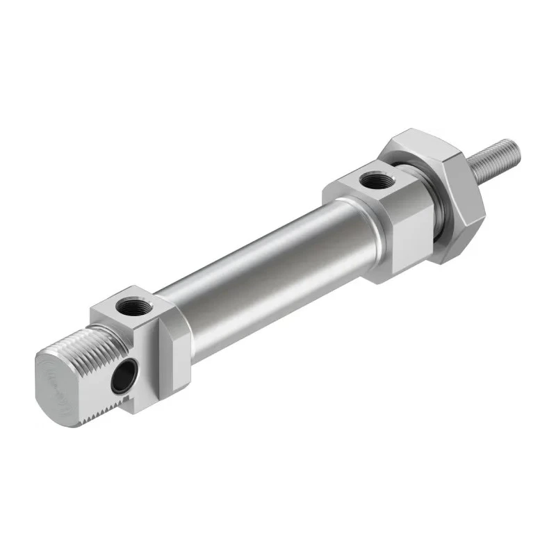 Festo Pneumatic Cylinder , 40 mm Stroke, 20 mm Bore, Double Acting, Elastomer Cushioning, Metric Thread DSNU-20-40-P-A