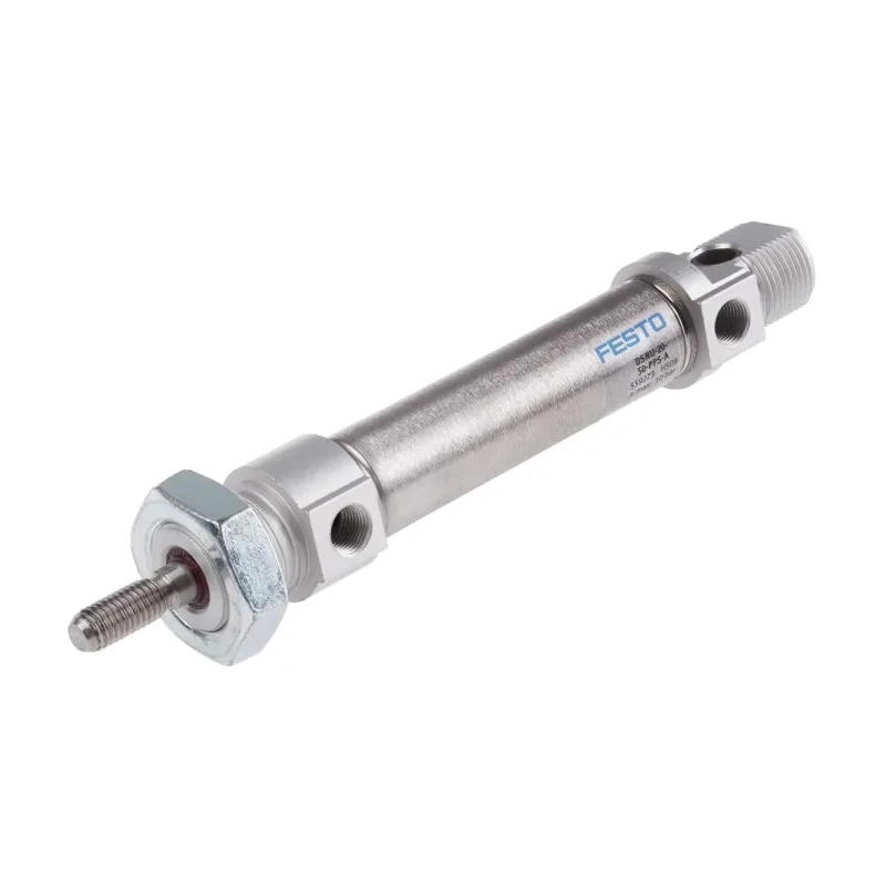 Festo Pneumatic Cylinder DSNU Series 20 mm Bore, 50 mm Stroke, Direct Mount, Air Cushion DSNU-20-50-PPS-A