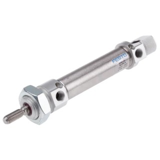 Festo Pneumatic Cylinder Double Acting 50 mm Stroke, Foot and Flange Mount, Air Cushioning DSNU-20-50-PPV-A
