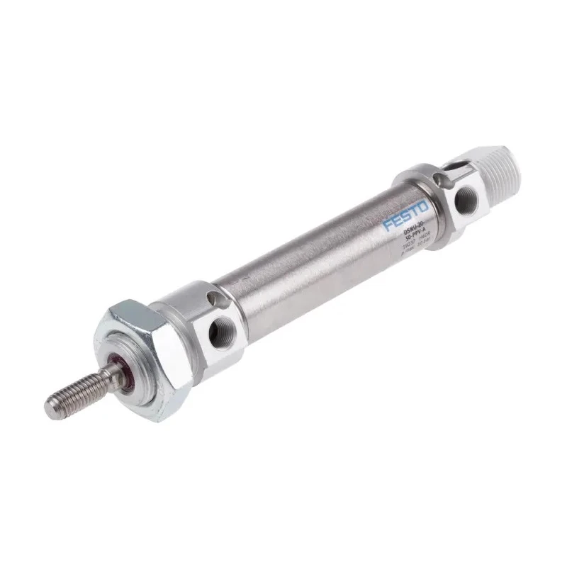 Festo Pneumatic Cylinder Double Acting 50 mm Stroke, Foot and Flange Mount, Air Cushioning DSNU-20-50-PPV-A