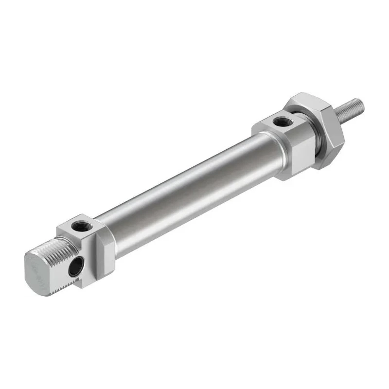 Festo Pneumatic Cylinder Double Acting 20 mm Bore 80 mm Stroke Elastomer Cushioning Direct Mount DSNU-20-80-P-A