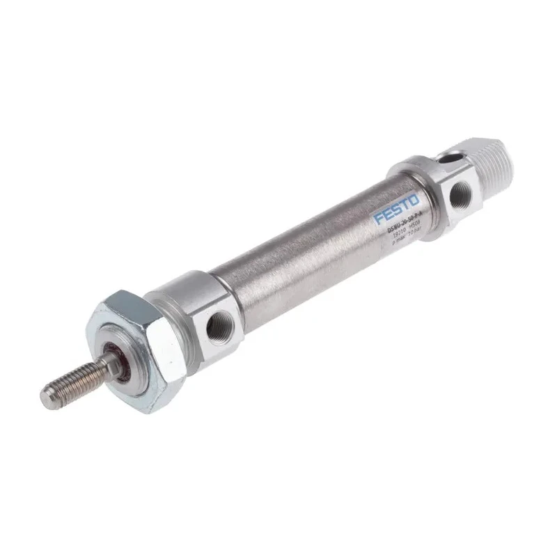 Festo Pneumatic Cylinder 50 mm Stroke Double Acting Elastic Cushioning Metric Thread DSNU-20-50-P-A