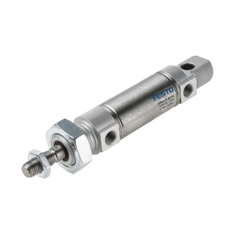 Festo Pneumatic Cylinder Double Acting Aluminium Body 20mm Stroke Length 161.5mm Length 80°C Max Operating DSNU-25-20-P-A
