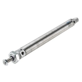 Festo Pneumatic Cylinder 25 mm Bore, 200 mm Stroke, Air Cushioning, Stainless Steel Piston Rod DSNU-25-200-PPV-A