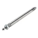 Festo 250 mm Pneumatic Cylinder with Elastomer Cushioning, Rear Foot Flange Mount DSNU-25-250-P-A