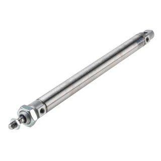 Festo 250 mm Pneumatic Cylinder with Elastomer Cushioning, Rear Foot Flange Mount DSNU-25-250-P-A