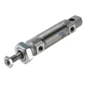Festo Pneumatic Cylinder Double Acting ISO 6432, 25 mm Bore, 20 mm Stroke, Self-Adjusting Air Cushioning DSNU-25-20-PPS-A