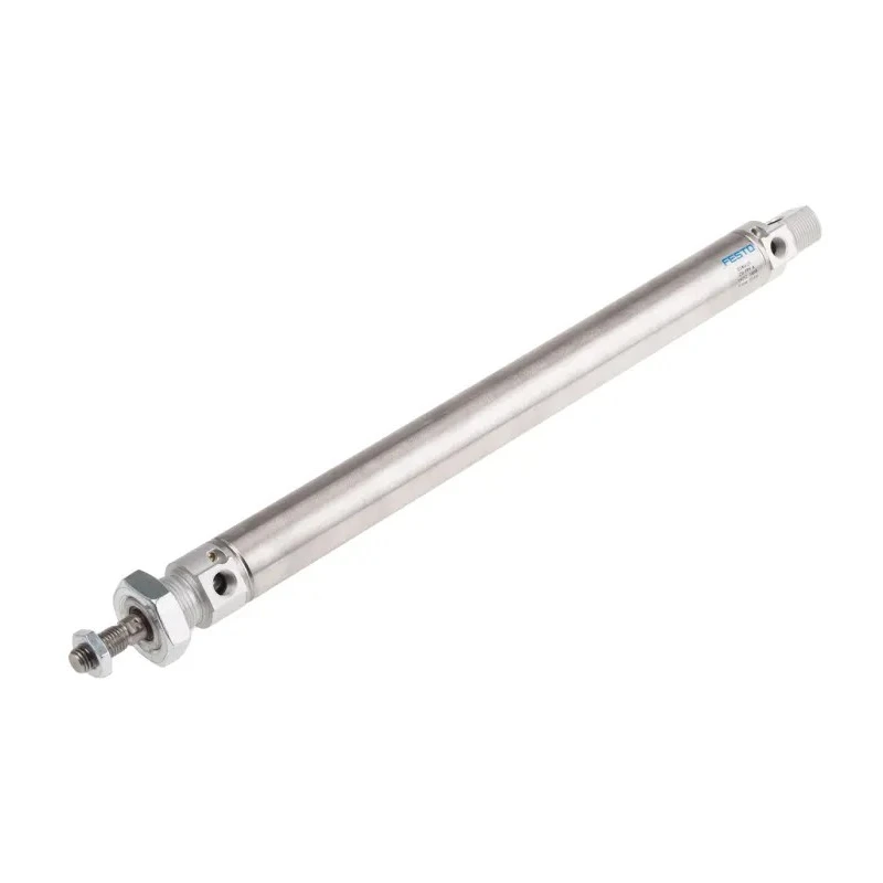 Festo 25 mm Bore Double Acting Pneumatic Cylinder, 250 mm Stroke, Air Cushion, Stainless Steel Rod DSNU-25-250-PPV-A